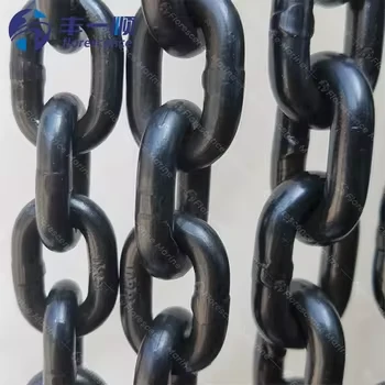 Black Painted Studless Anchor 1 Chain Black Painted Studless Anchor 1 Chain